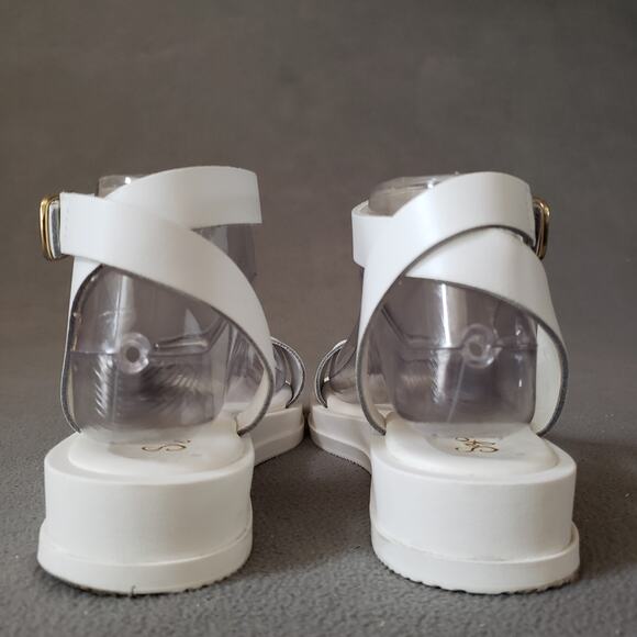 Seychelles Note To Self Sandals in White Leather Size 6 SEYC-WZ572 Ankle Strap - Picture 6 of 15